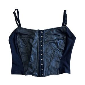 Maxima Wilson’s vintage  leather corset style top - xs